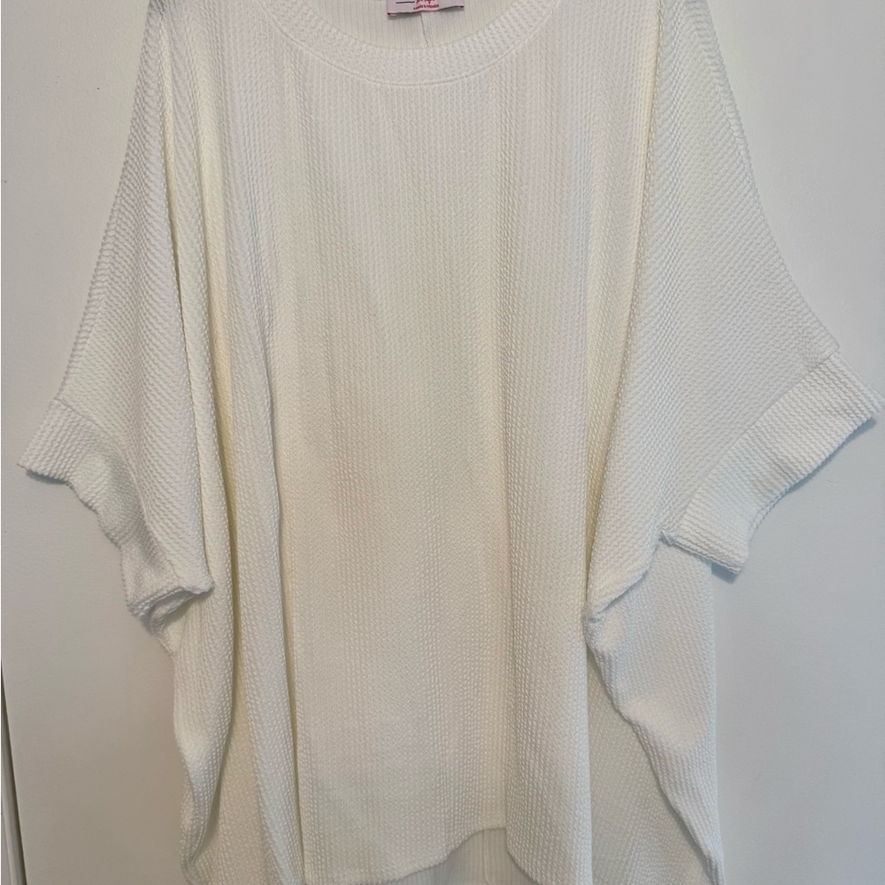 Discount Divas White Ribbed Top